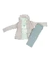 All-In-One Cozy Hoodie Set Pink (9 Months to 12 Months)